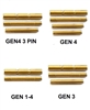 CENTENNIAL DEFENSE SYSTEMS TiN/GOLD Coated Stainless Steel Pin Kits For Glock Generation 1 - 4 (Price Varies Per Kit)