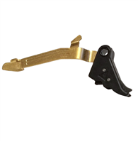 Tango Down Flat Faced Trigger With Titanium Nitride Coated Trigger Bar For Glock Gen 1-5 and Glock 42, 43, 43X, 48