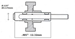 HANDPIECE PARTS - BIEN AIR ONDINE CROMA  AUTOCHUCK SPINDLE