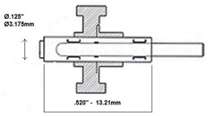 HANDPIECE PARTS - BIEN AIR BORA AUTOCHUCK SPINDLE