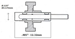 ONDINE CROMA  FRICTION GRIP SPINDLE