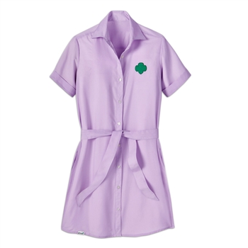 Lilac Chambray Shirt Dress - Special Order