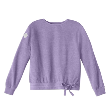 Violet French Terry Drawstring Sweatshirt - Special Order