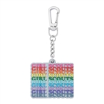 Rainbow Girl Scouts Keychain Clip
