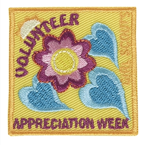 Volunteers Appreciation Week Sew-On Fun Patch