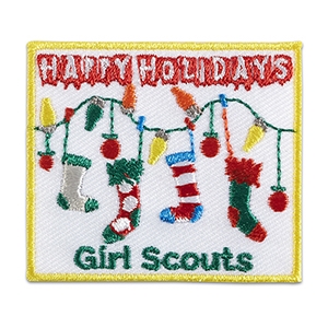 Happy Holidays Stockings Sew-On Patch