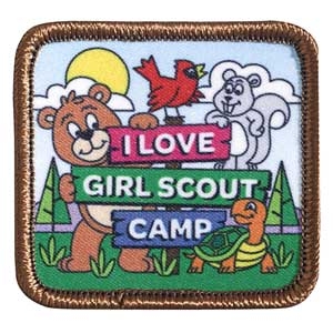 I Love Girl Scout Camp Sew-On