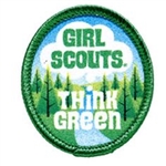 Think Green Girl Scout Fun Patch