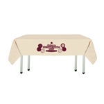 Khaki with Pink Print  Cookie Tablecloth (72"X108")
