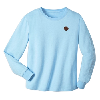 Brownie Blue Long-Sleeve T-Shirt