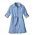 Junior Chambray Button-up Dress
