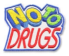 No To Drugs Sew-on Fun Patch