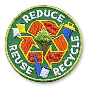 Reduce Reuse Recycle Fun Patch