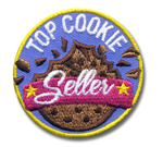 Top Cookie Seller Fun Patch - Chocolate Cookie