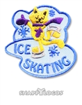 Ice Skating Cat Sew-On Fun Patch