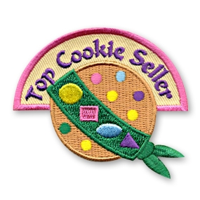 Top Cookie Seller Sew-On Fun Patch - Cookie with Sash