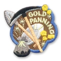 Gold-Panning Iron-On Fun Patch