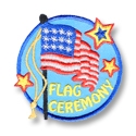 Flag Ceremony Iron-On Fun Patch