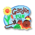 Garden Fun Iron-On Fun Patch (Snail)