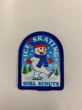 Ice Skating Snowman Fun Patch