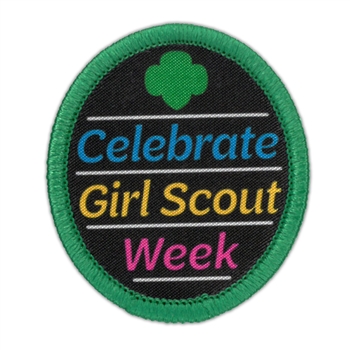 Celebrate Girl Scout Week Sew-On Fun Patch