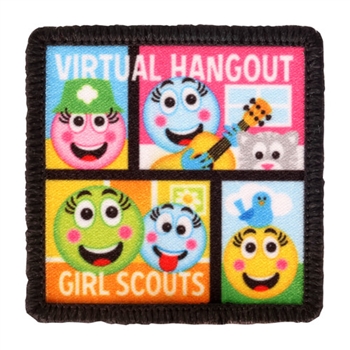Virtual Hangout Girl Scouts Fun Patch