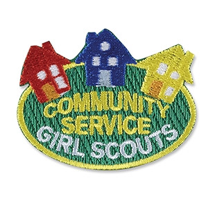 Community Service Iron-On Fun Patch - Colorful Houses