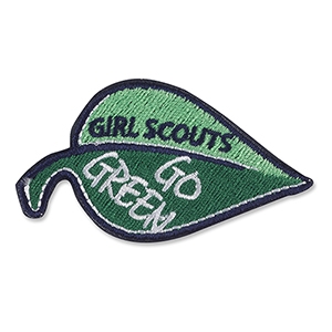 Go Green Leaf Iron-On Fun Patch