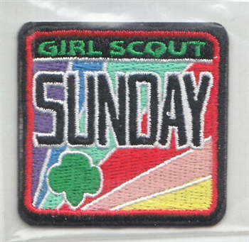 Girl Scout Sunday Fun Patch