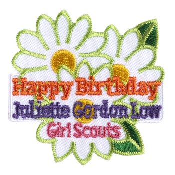 Happy Birthday Juliette Low  Iron-on Fun Patch