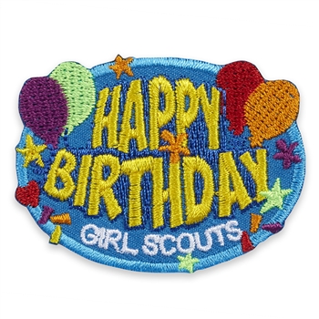 Happy Birthday Balloons Iron-On Patch