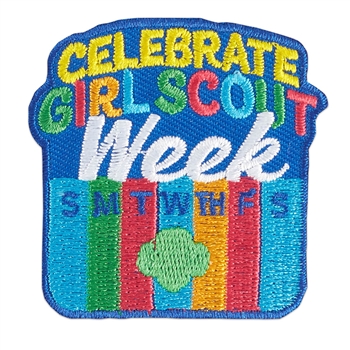 Celebrate Girl Scout Week Iron-On Fun Patch