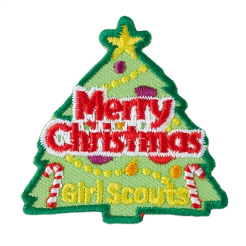 Marry Christmas (Tree) Iron-On Fun Patch