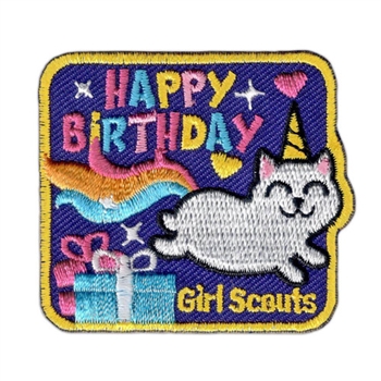 Happy Birthday Uni-Cat Fun Patch