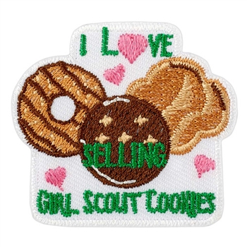 I Love Selling Girl Scout Cookies-Fun Patch