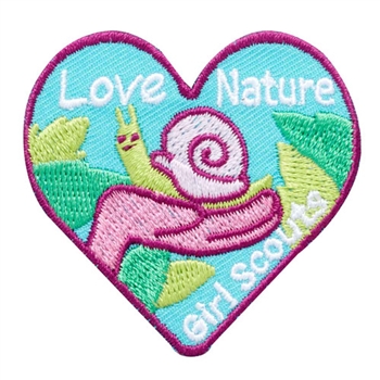 Love Nature snail Heart-Fun Patch