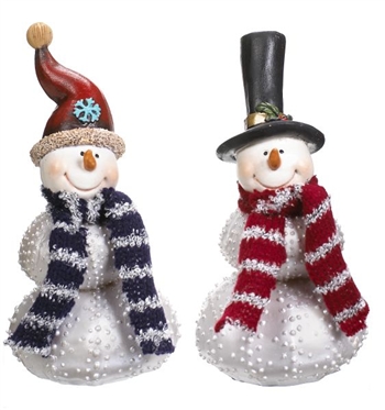 Dotted Snowman Figurine