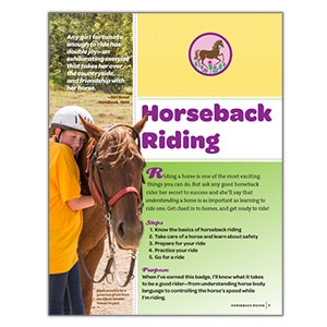 Junior Horseback Riding Badge Requirements