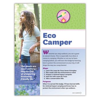 Junior Eco Camper Badge Requirements