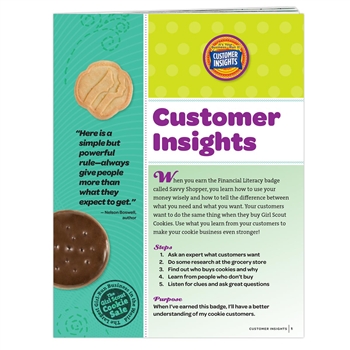 Junior Customer Insights Badge Requirements