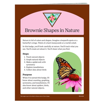 Brownie Shapes in Nature Badge Requirements