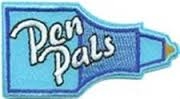 Pen Pals (blue) Sew-on Fun Patch