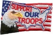 Support Our Troops Sew-On Fun Patch