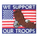 We Support Our Troops Fun Patch