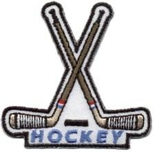 Hockey (sticks) Sew-On Fun Patch