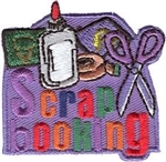 Scrapbooking (purple) Sew-On Fun Patch