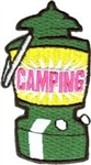 Camping Lantern Green Fun Patch