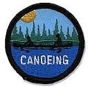 Canoeing Sew-On Fun Patch