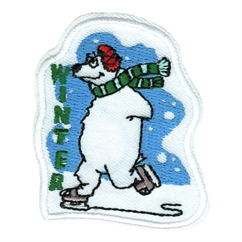 Winter Polar Bear Fun Patch