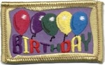 Birthday balloons Sew-On Fun Patch
